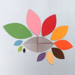 DUOFEN METAL CUTTING DIES 12pcs ordinary leaf shape for DIY papercraft projects Scrapbook Paper Album 2019 new