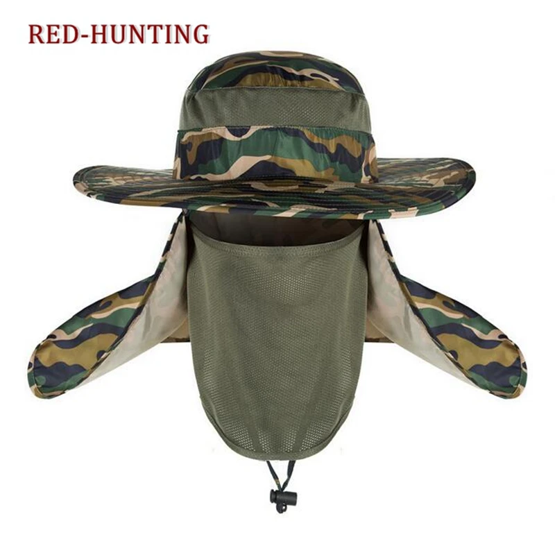 2022 Outdoor UV Protection Face Neck Flap Sun fishing hat Mask Headband Fishing equipment Fishing Sun Rain Anti-mosquito Hat