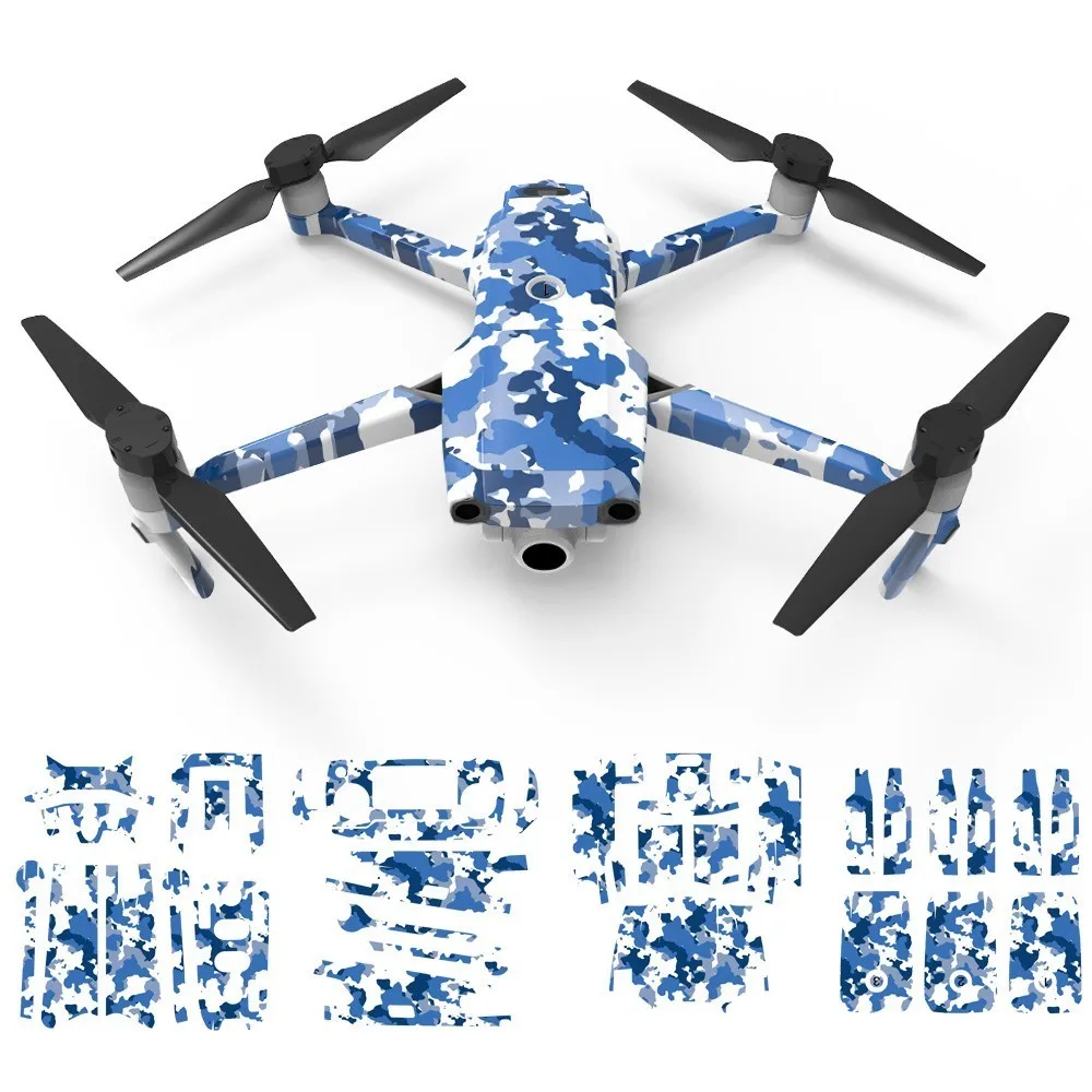 Kamuflase Stiker untuk DJI Mavic Pro & Zoom Drone 3D Tahan Air Kulit Stiker Cover Upgrade Aksesoris