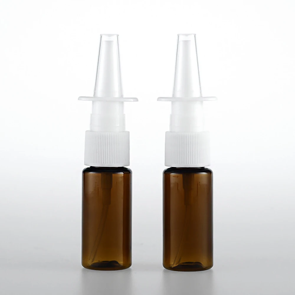 

Medical bottle 15ml nasal spray bottle plastic bottle, empty fine mist spray nose straight pet containers 0.5oz