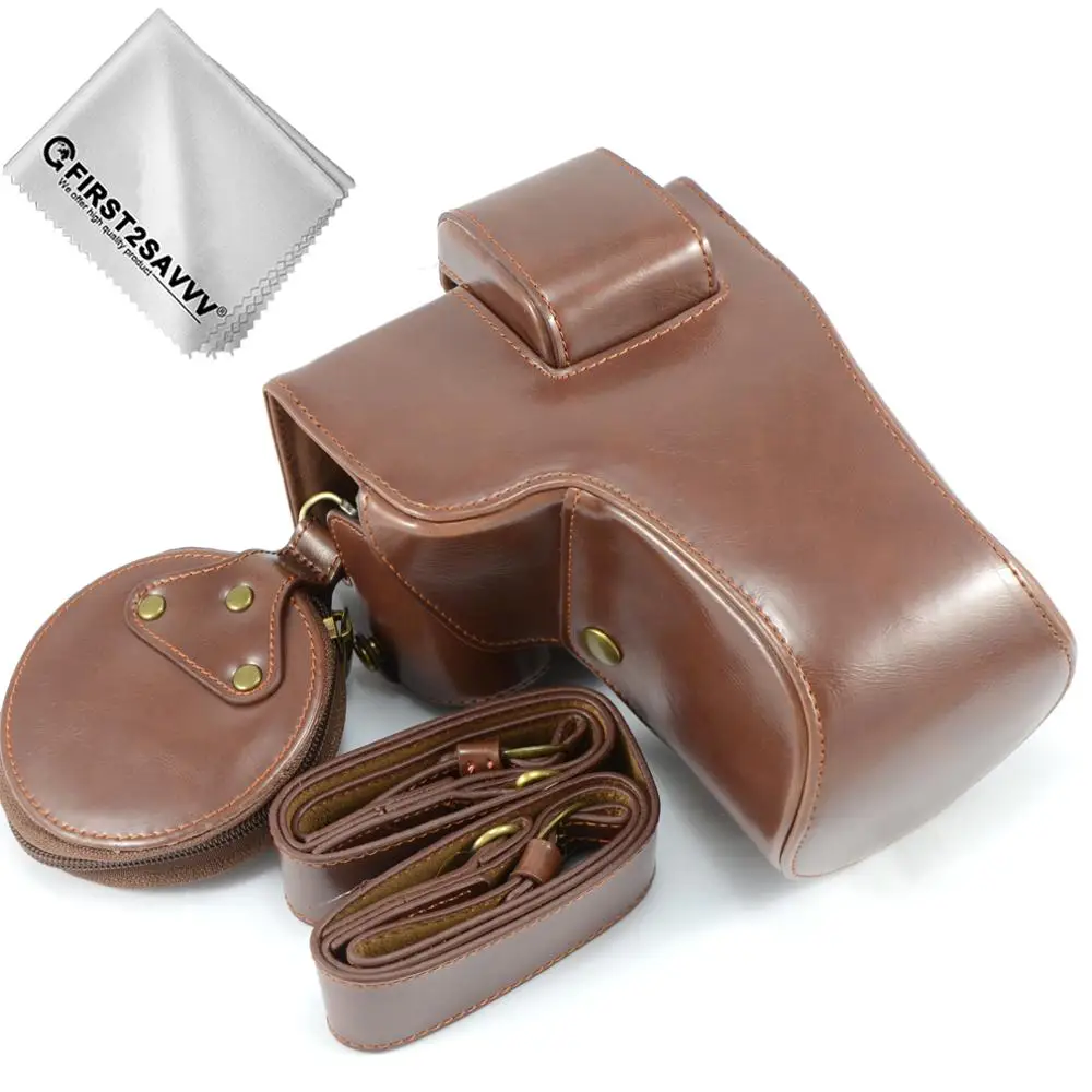 First2savvv całego ciała precyzyjne dopasowanie PU skórzany futerał na aparat cyfrowy pokrowiec Z powinny pasek do aparatu Nikon Z7 Z6 (NIKKOR Z 24 -70mm)