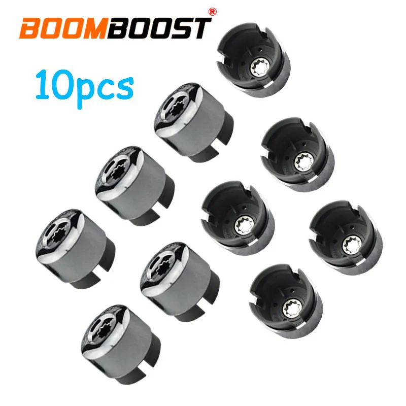 10pcs ABS plastic with triple chrome finish For VW Touareg 2004-2014 Chrome Wheel Lug Bolt Nut Cap Cover 7L6 601 173A 2ZZ