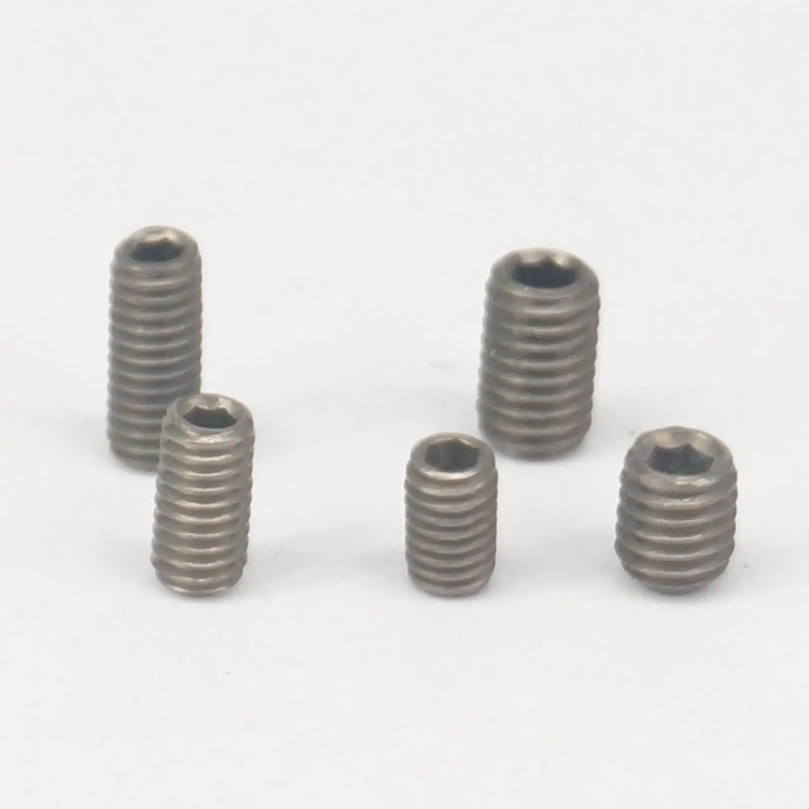 (10) M4 M5 M6 GR2 TA2 Titanium 6/8/10/12/15/20mm Length Cup Point Allen Socket Grub Screw Anti Acid Corrosion