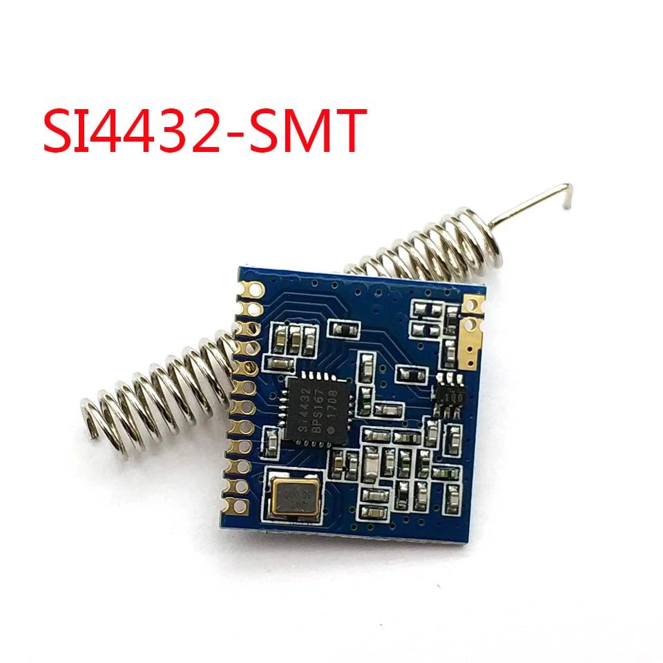 1 Set Mini SI4432 Remote Wireless Transceiver Communication Module 240MHZ-930MHZ + Spring Antenna, Distance 1000m