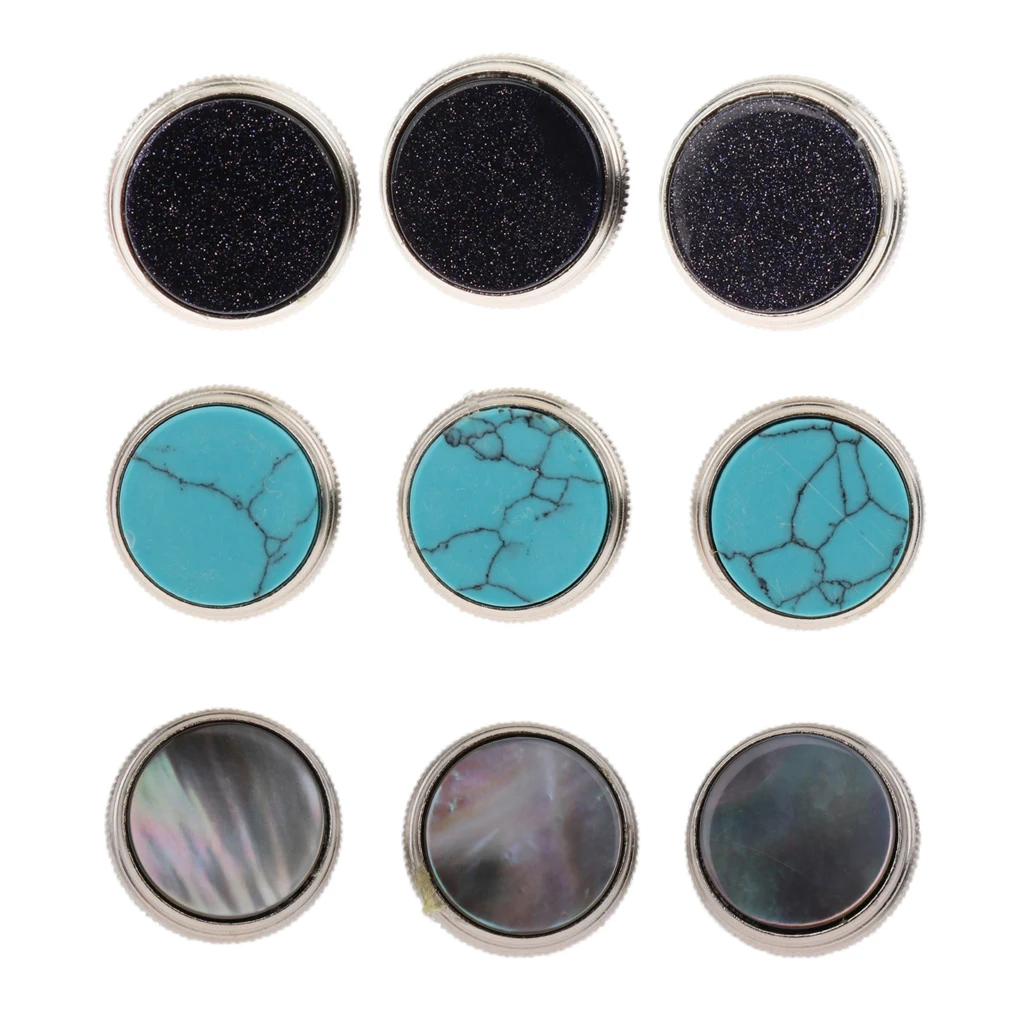 3 Pieces Trumpet Finger Buttons Trumpet Screw Musical Instrument Parts Trumpet Valve Finger Buttons