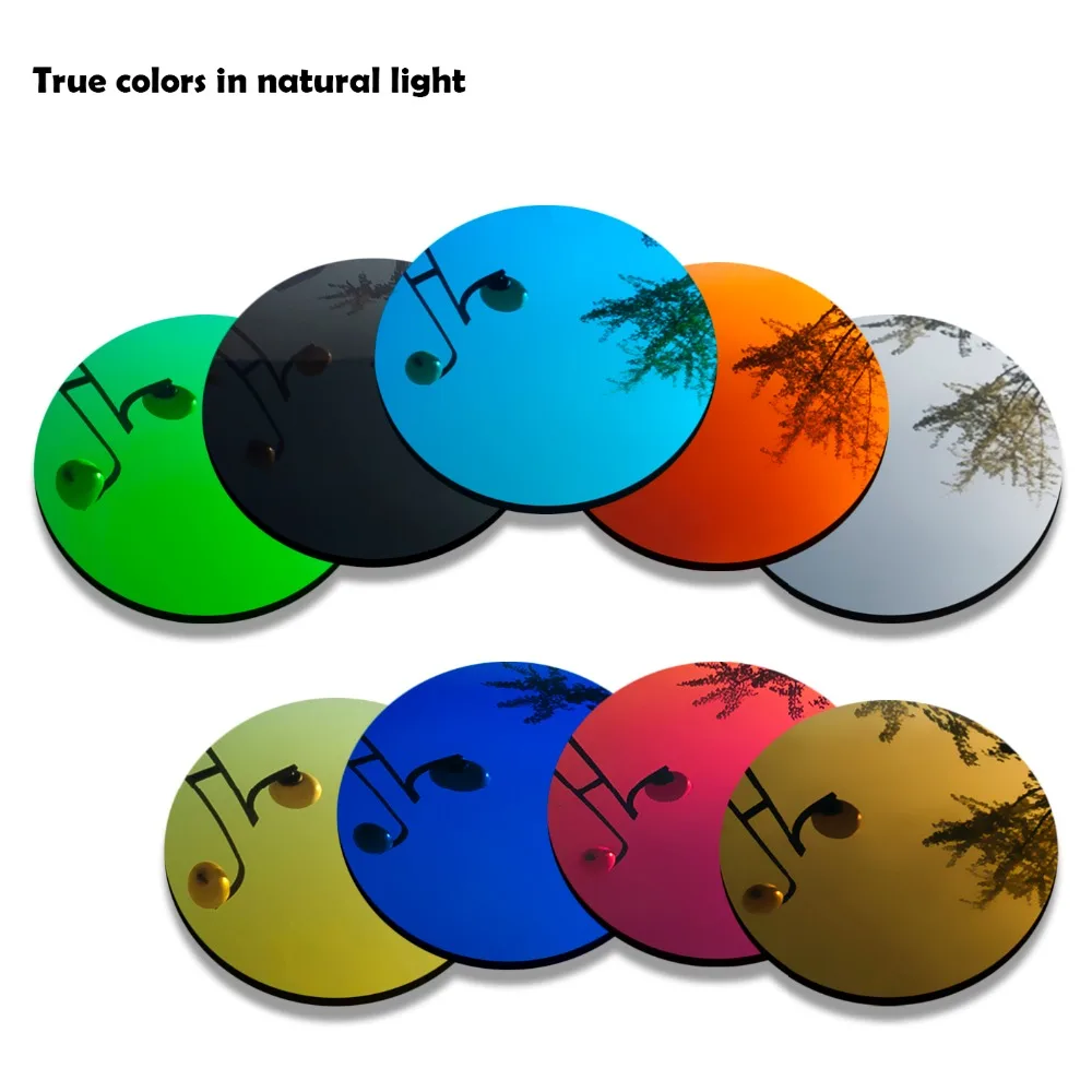 زوجان من العدسات البديلة المستقطبة المقطوعة بدقة 100% لنظارة Oakley Split Shot الشمسية - ألوان متعددة