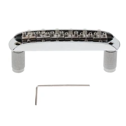 Chrome Bridge Assembly Set for Jazzmaster Mustang Style Guitar Parts Instrument Accessories