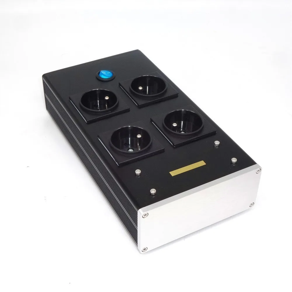 EU-4P التيار المتناوب الطاقة EMI تصفية مكيف الطاقة لتنقية الطاقة حماية الطفرة مع الاتحاد الأوروبي مأخذ التيار الكهربائي تمديد المقبس