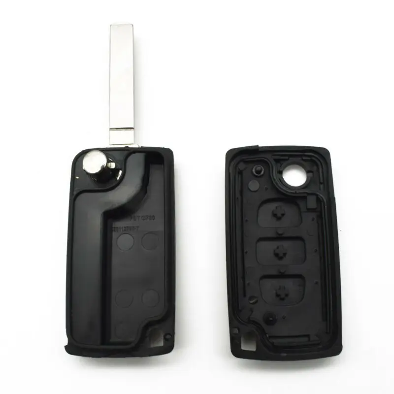 3 Button Remote Flip Key Shell Case For Peugeot Expert Partner CE0523