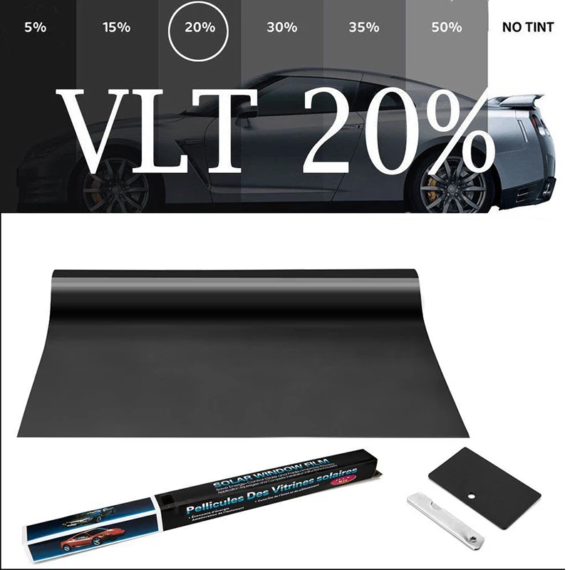 50cmX300cm 2 mil VLT20% IR80% heat resistant Nano Ceramic glass tint car window film