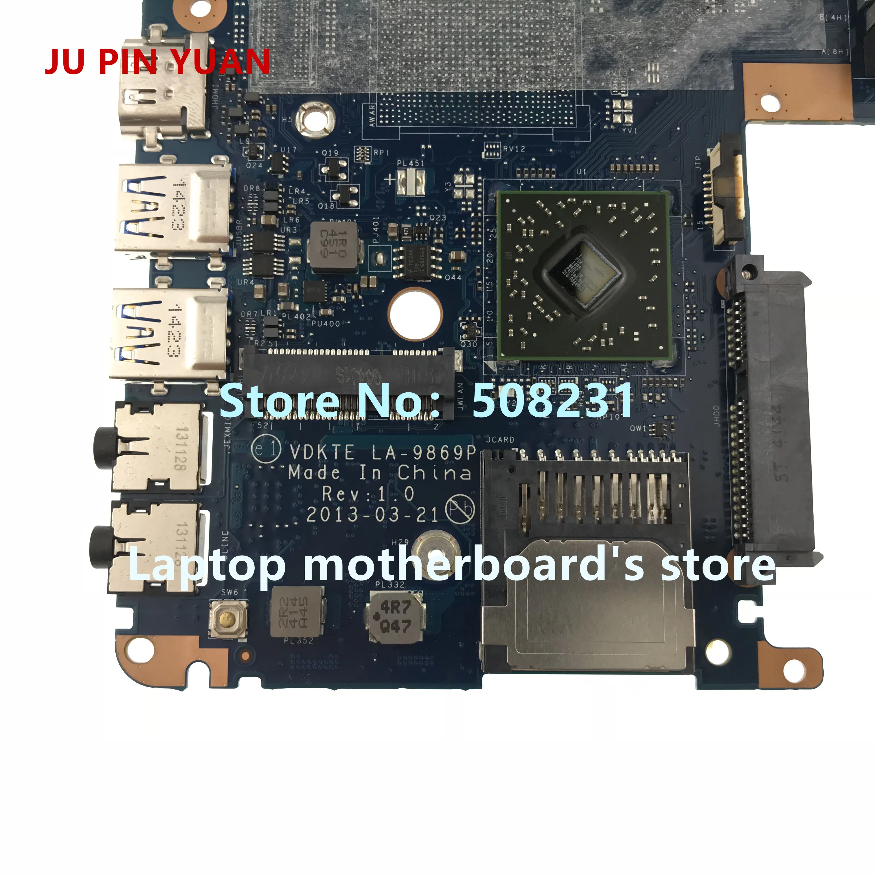 Imagem -03 - Placa-mãe Portátil Totalmente Testada para Toshiba Satellite L40d-a L45d S40dt S45d-a Série K000141370 K000141380 La-9869p