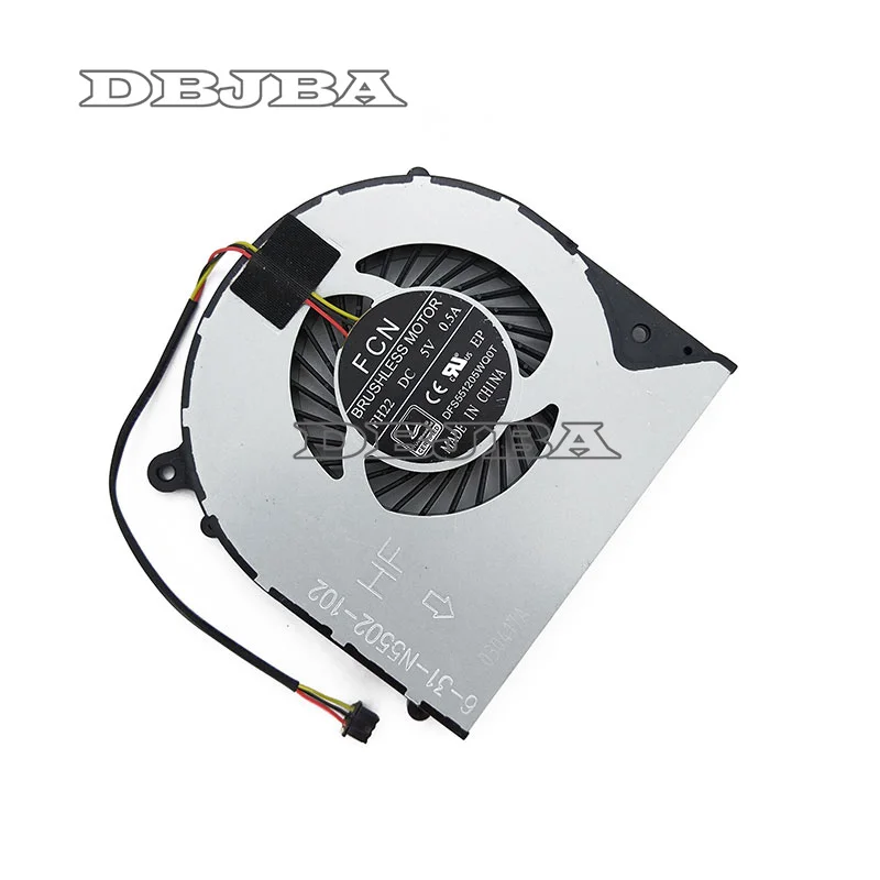 New cpu fan for Clevo W350DW F57 m510D1 F57 F57-D5R D1 D1T D2 D3 D2R 6-31-N5502-102 cpu cooling fan DFS551205WQ0T FH22