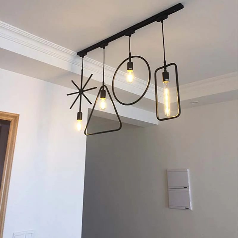 Modern E27 Pendant Light Simple Dining Room Front Desk Bar Vintage Lamp  Creative Personality Window Decoration LED Lamps