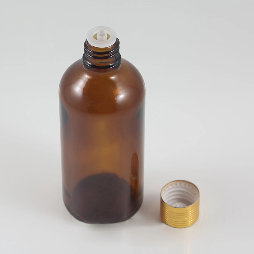 

Empty cosmetic container oil glass bottle 100ml, 100ml essential oil glass bottle packaging