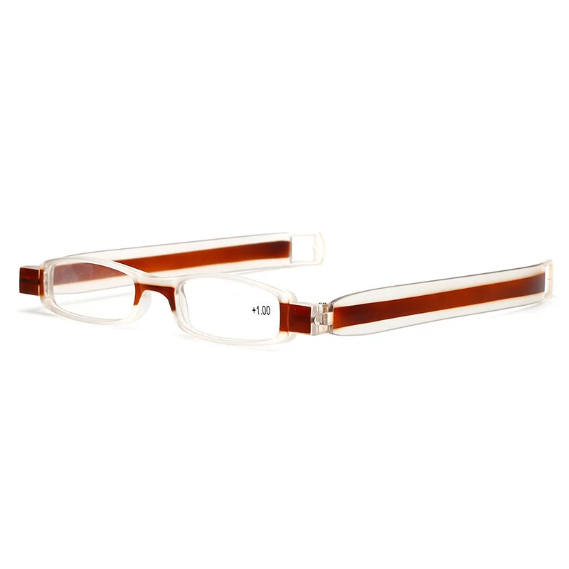 360 Degree Rotation Folding Reading Glasses Vintage Small Pocket Pen Style Diopter Men Women Foldable Reading Glasses 1.0 - 4.0