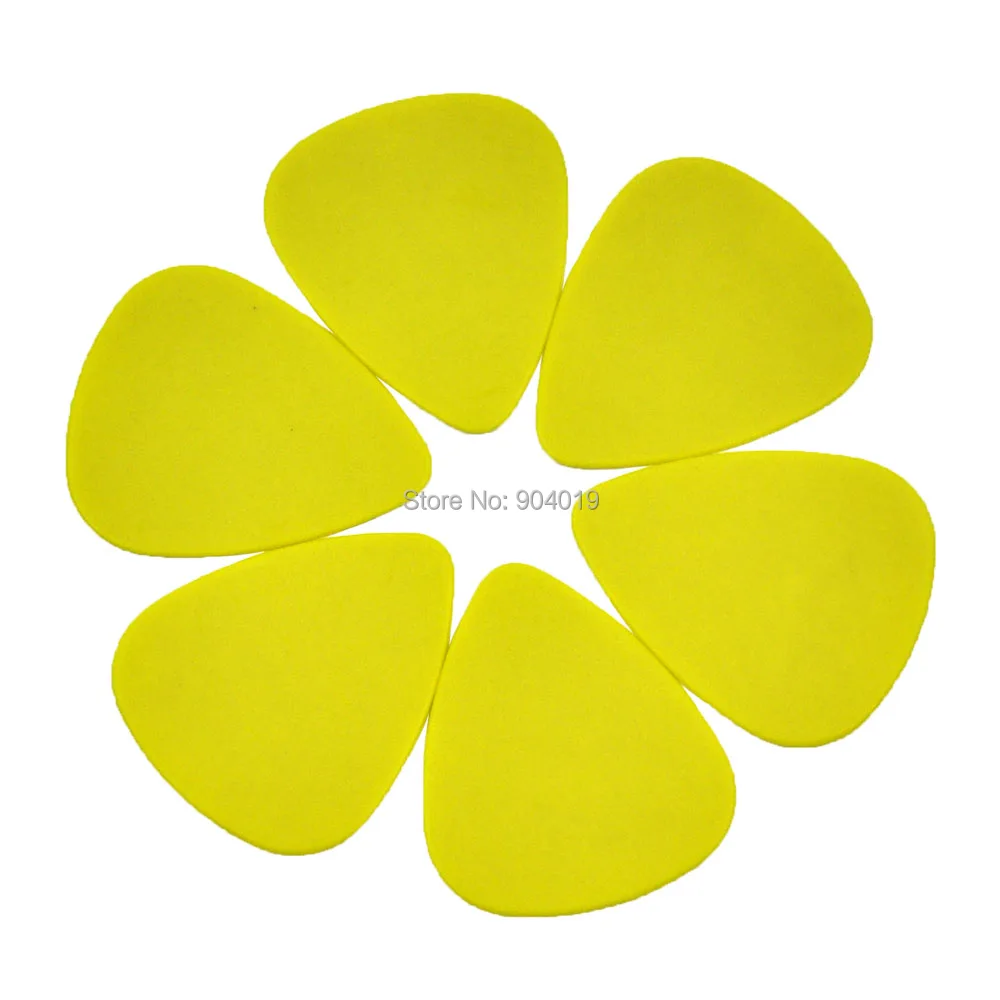 100pcs Medium 0.71mm 351 Delrin Guitar Picks Plectrums Yellow