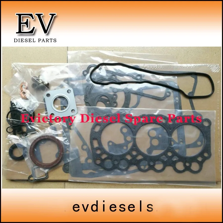 For Mitsubishi engine L3E rebuild kit piston + ring Full gasket +crankshaft & con rod bearing