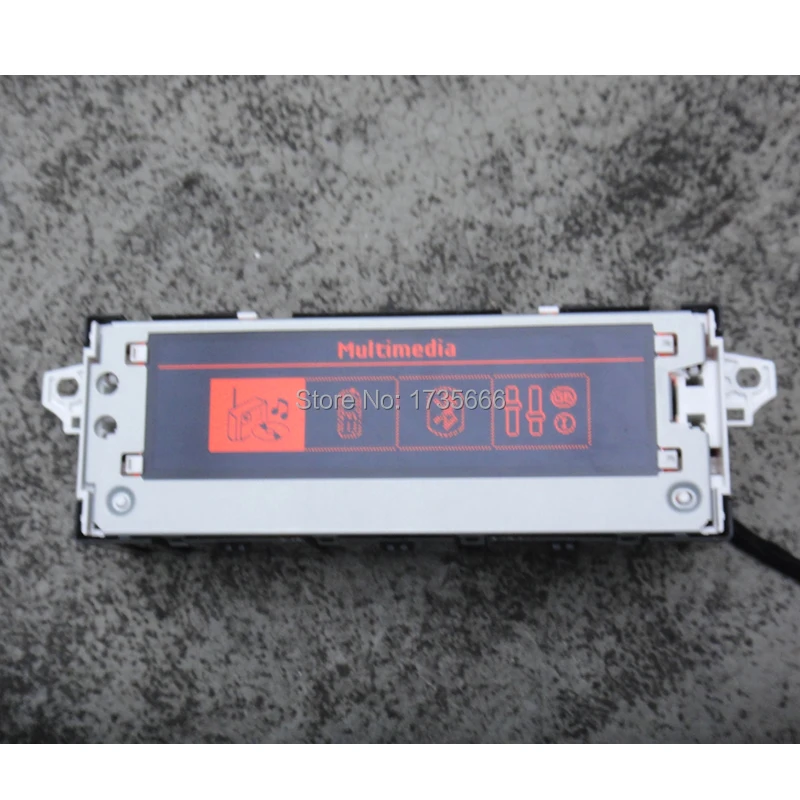 Original Red light Screen Monitor Support display USB optional English & French 6 pin  for Peugeot For Citroen