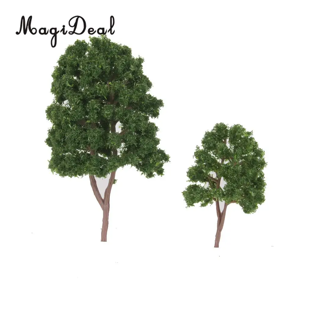 Árboles decorativos para maqueta de tren – Verde oscuro 7,5 cm - imagen 5