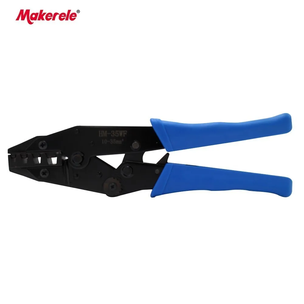 High quality crimping wire tool HM-35WF type 10-35mm2 wire stripping crimping tool ,easy to use replaceable templat