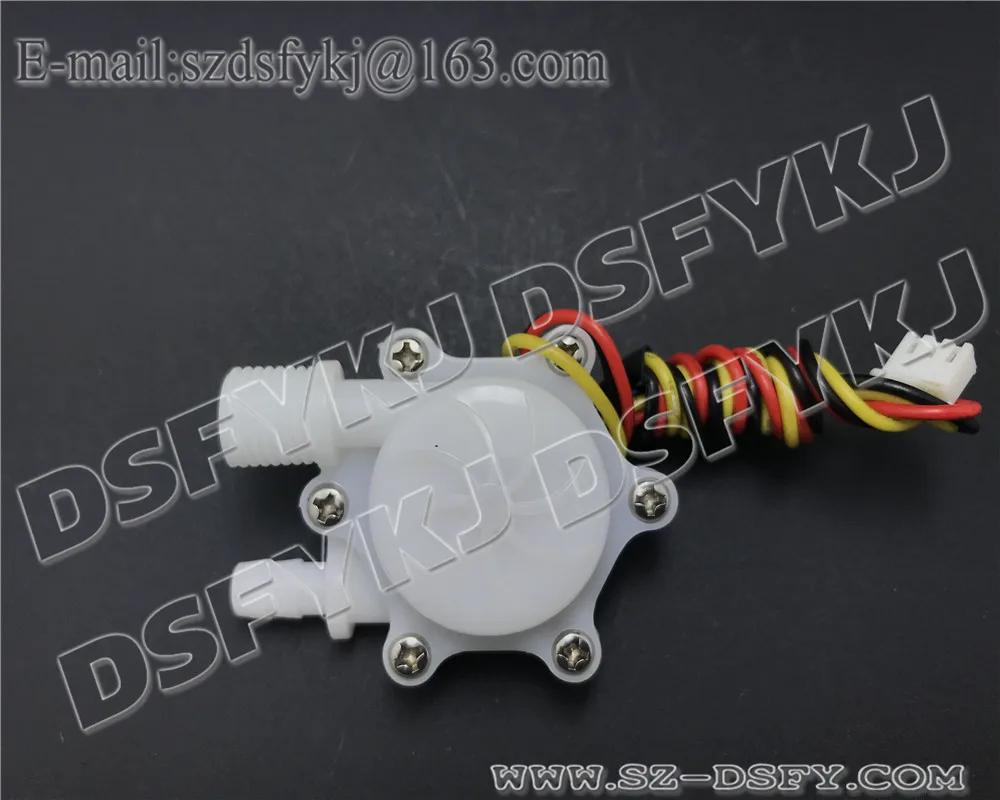 1pcs Free ShippingDS-HW41FA   POM material water sensor high precision water flow sensor  6mm G1/4