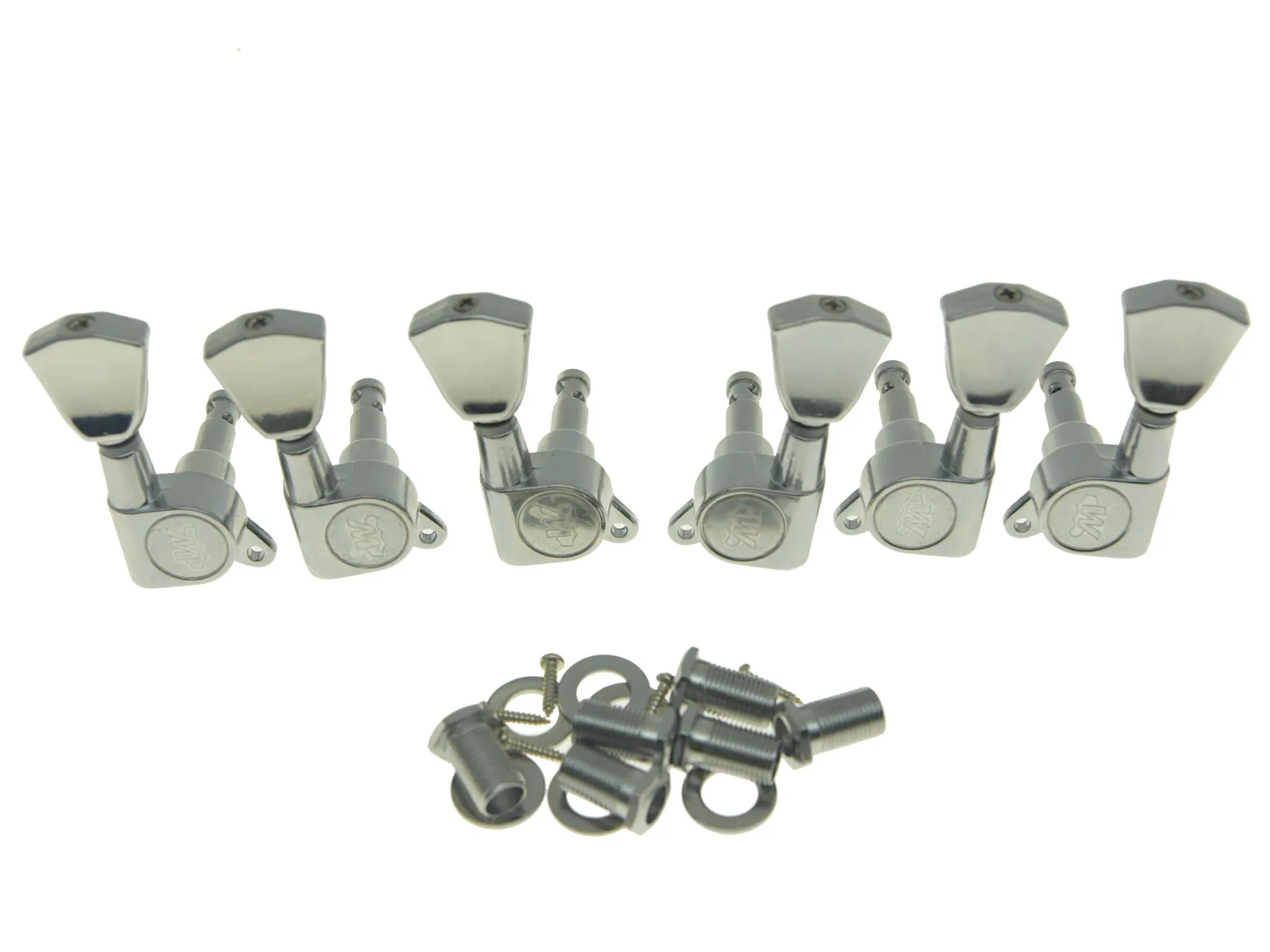 Wilkinson 3L3R E-Z-LOK Guitar Tuners EZ Post Guitar Tuning Keys Pegs Machine Heads w/ Tulip Button for Les Paul/Acoustic Guitar