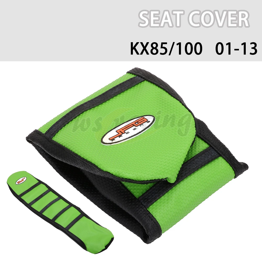 

Pro Motorcycle Soft-Girp Gripper Rubber Soft Seat Cover For KAWASAKI KX85 01 02 03 04 05 06 07 08 09 10 11 12 13 KX100 01-13