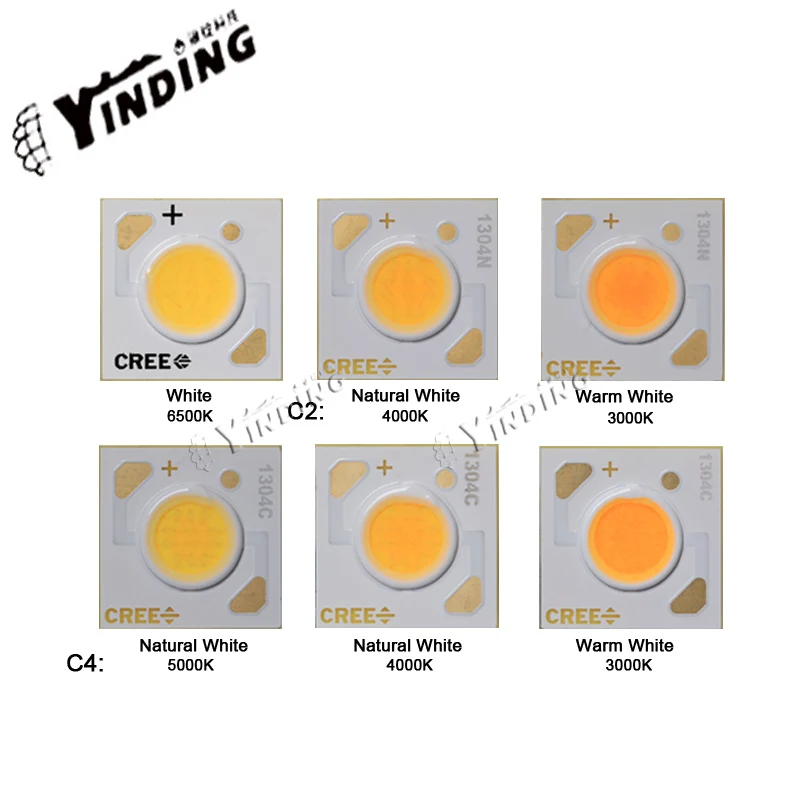 5pcs  CXA ceramics COB 1304 10W 9/18/36V LED Chip diode bulb Warm/Neutral/Cold white high power led lamp beads