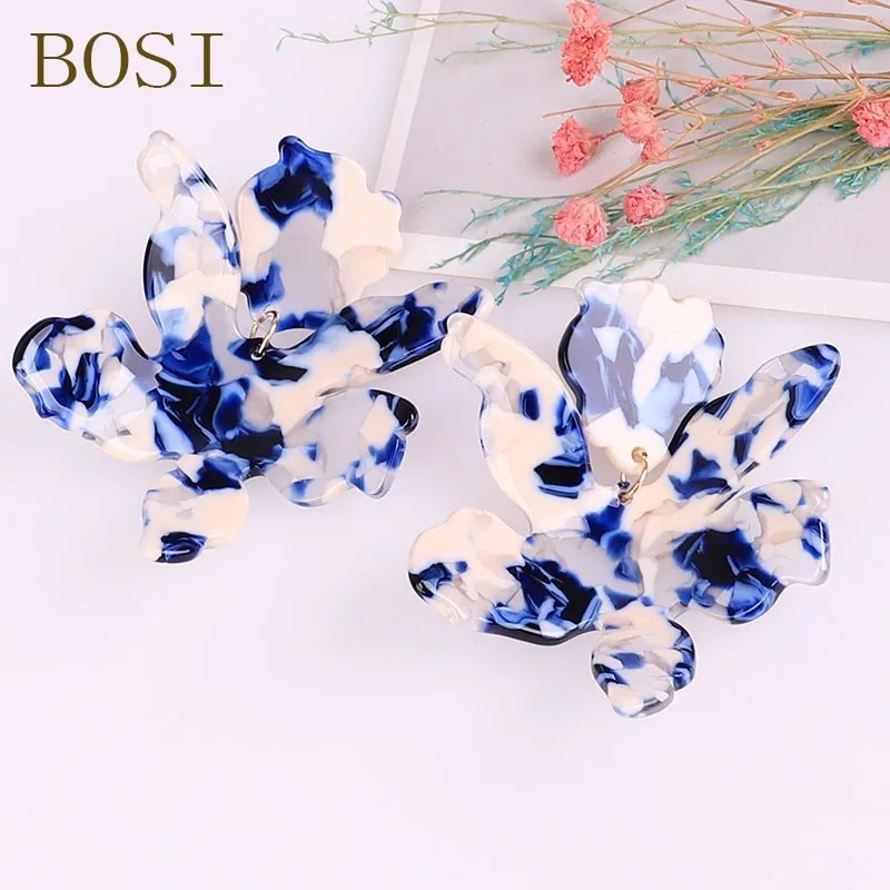 Earrings For Women Acrylic Boho Acetate Drop Dangle Geometric Earings Fashion Big Jewelry Bohemian Dangle Accessories jewellery
