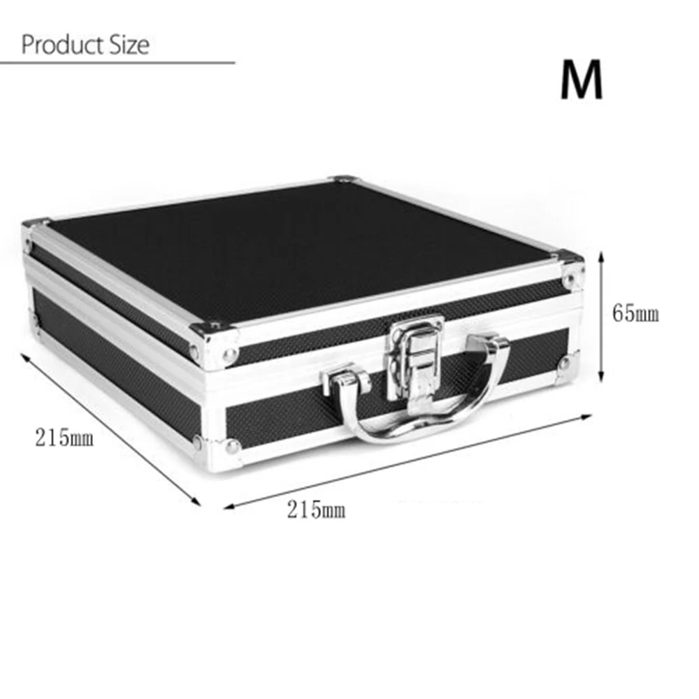 Aluminum Travel Instrument Organizer Suitcase Case Portable Alloy Toolbox Storage Luggage Small/Large Size