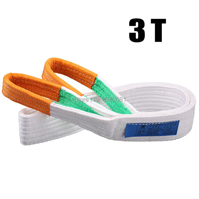 3tx1m-8m levantamento webbing estilingue reboque corda webbing sling levantamento sling