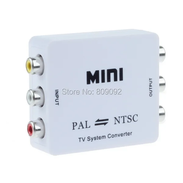 PAL/NTSC/SECAM إلى PAL/NTSC Mini ثنائي الاتجاه نظام تنسيق الفيديو التلفزيوني محول تطبيق دون رادع في الوسائط المتعددة