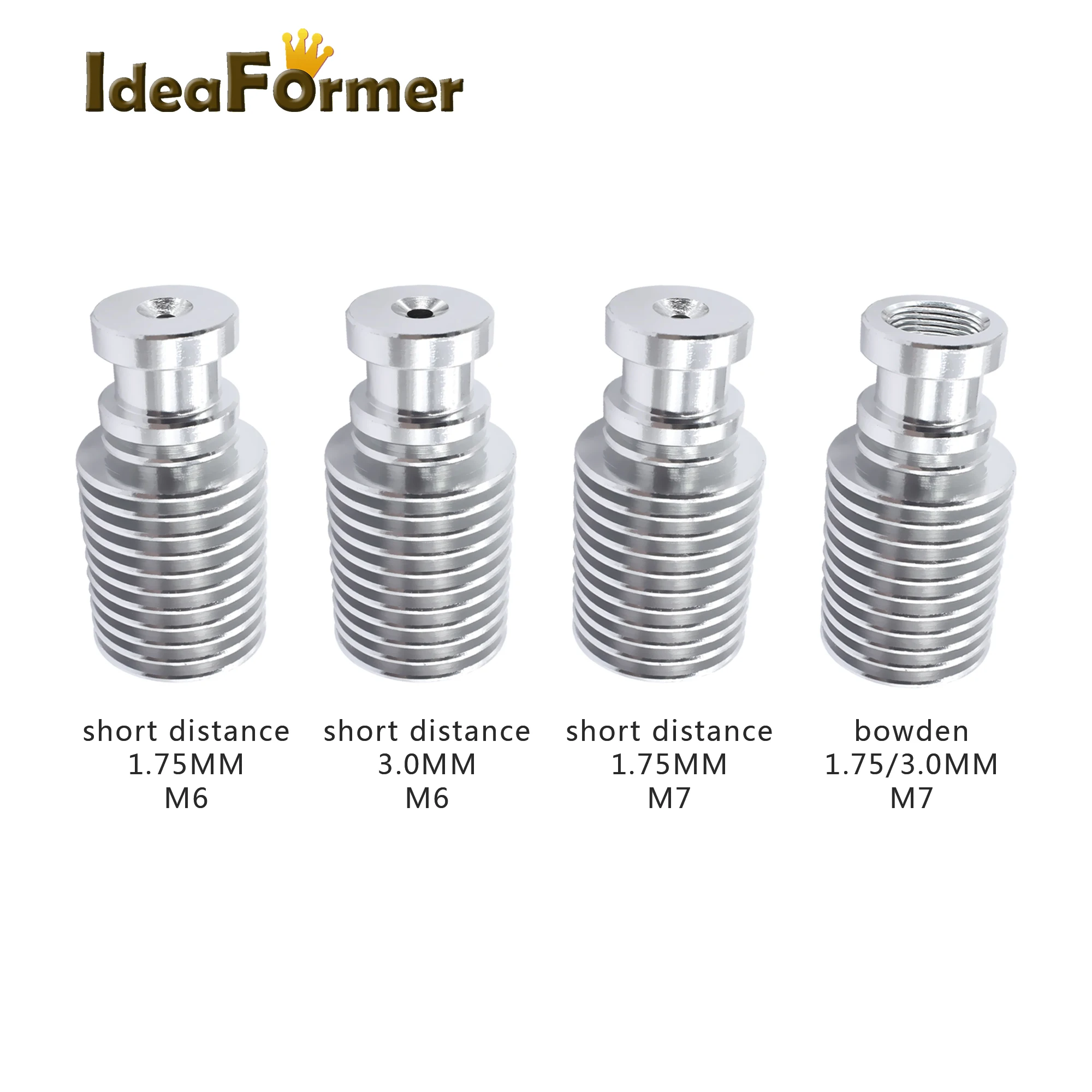 E3D V6 Radiator krótki dystans Radiator j-head Hotend wszystkie metalowe dla 1.75/3.0mm Filament bezpośrednie wytłaczarki Bowden 3D drukarki części