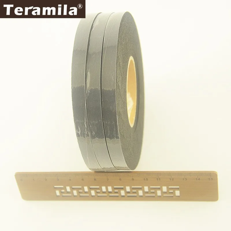 

Teramila DIY Craft 210 Yards 1CM Width 3 Rolls Black Adhesive Double Faced Tape Cotton Battings Synthetic Adhesive Tape F020#-6B