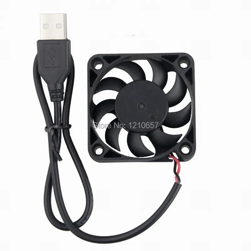 2 pcs DC 5V Fan Cooler 50mm 50x50x10mm 5010 USB PC Case CPU Motor Cooling Radiator Fans