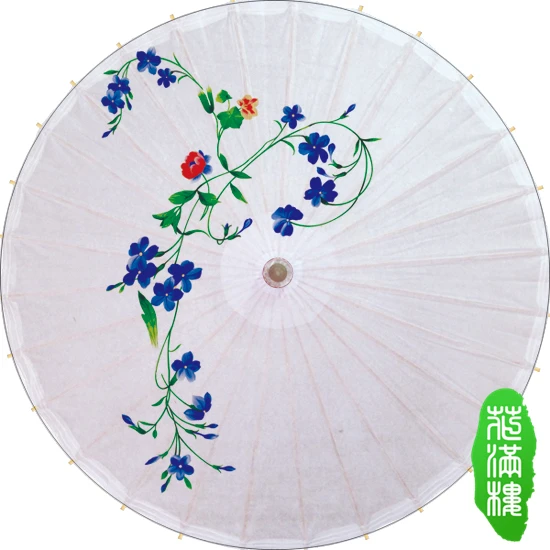 Dia 50cm Colorful Elegant Lilac Flowers Ancient Handmade Oiled Paper Umbrella with Waterproof Parasol Cosplay Parasol Umbrella