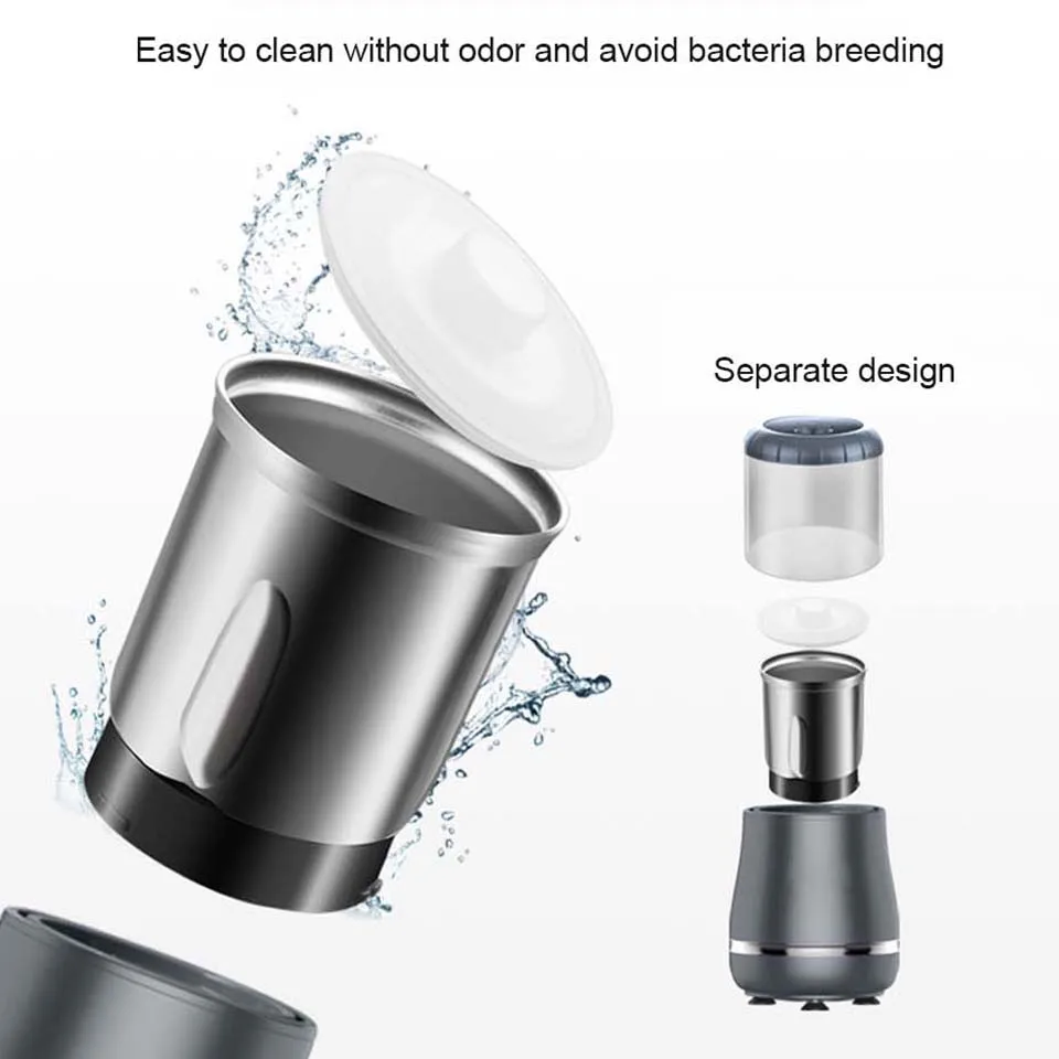 Moulin à café électrique de grande capacité, 200g, pour sel et poivre, appareil puissant pour grains, épices, grains, haute vitesse