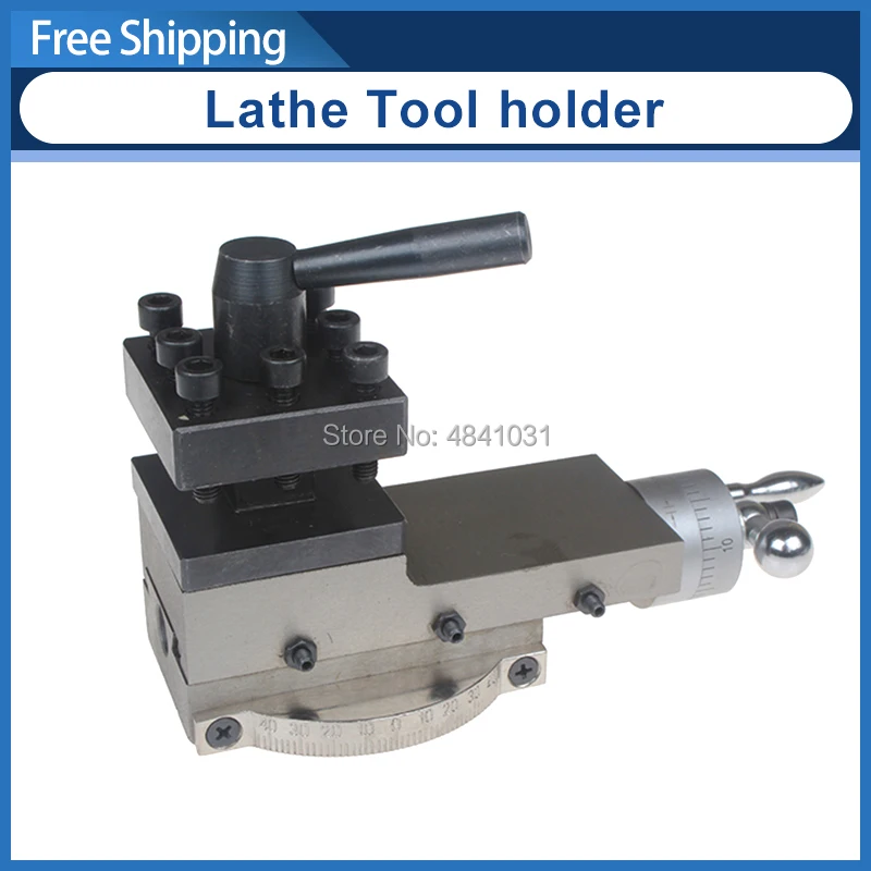 Lathe Tool holder Slide rest Compound Rest Assembly For SIEG C2 SC2 C3 G8688 G0765 BD-6 BD-X7 BD-7 M1-250 CX704 Compact 9 CL300M