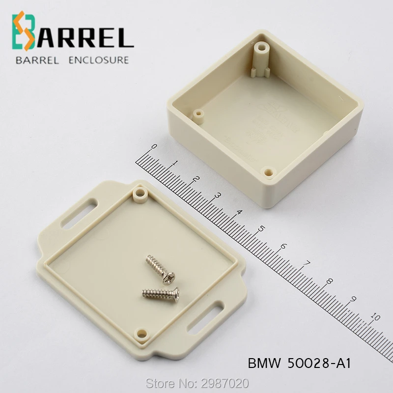 10 pcs/lot 51*51*20mm small plastic enclosure wire junction box ABS instrument electronic project box device sensor control case