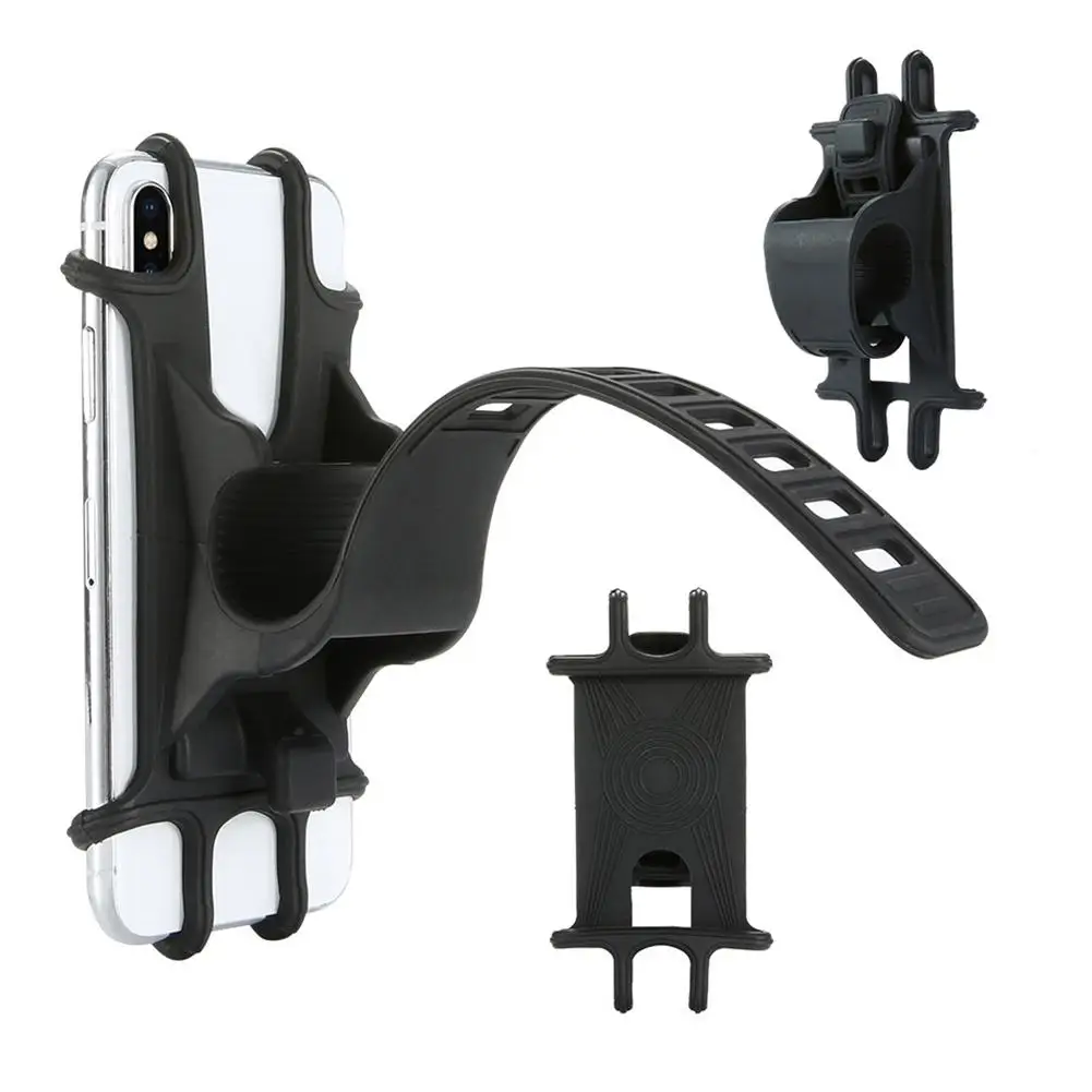 Soporte Universal mejorado para manillar de bicicleta y motocicleta, hebilla antideslizante para teléfono móvil, GPS