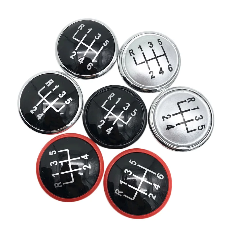 5/6 SpeedGear Shift Knob Cap Cover Badge Case For VW Golf 3 4 IV Jetta MK3 MK4 GTI Bora LUPO POLO CADDY SEAT IBIZA CORDOBA  INCA