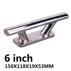 Dock Cleat 6 Inch/8 Inch/10 Inch/12 Inch Stainless Steel Boat Cleat Marine Yacht Boat Deck Rope Mooring Dock 100% Brand New