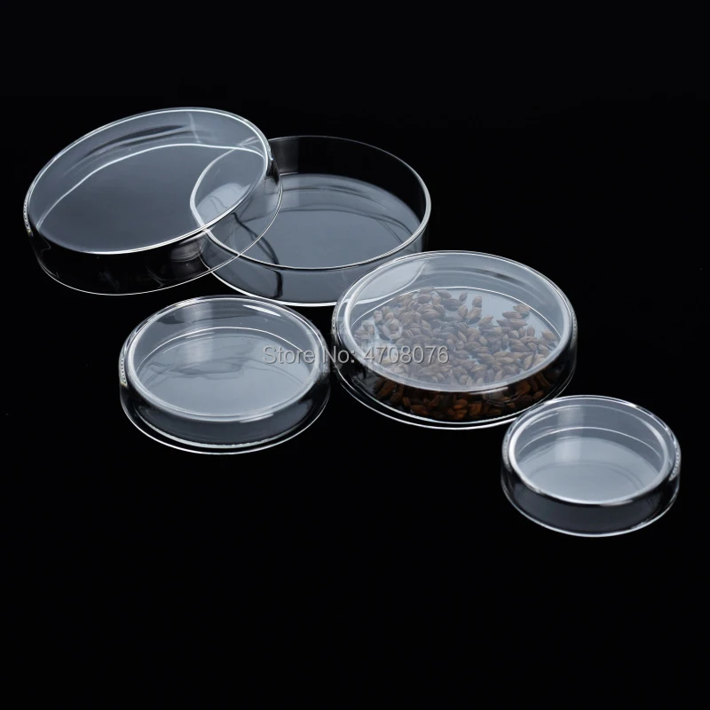 60mm 3sets/pack Borosilicate Petri dishes with cover Glass For Chemistry Laboratory Bacterial Yeast