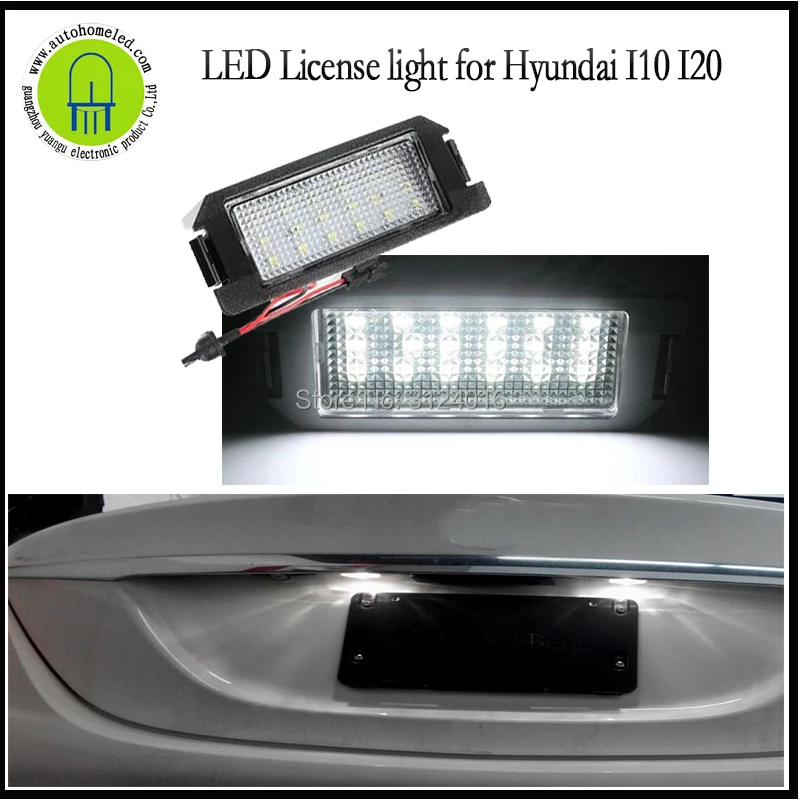 

2PCS x dahosun LED License Lamp for Hyundai coupe GK I10 I20 Tiburon Coupe