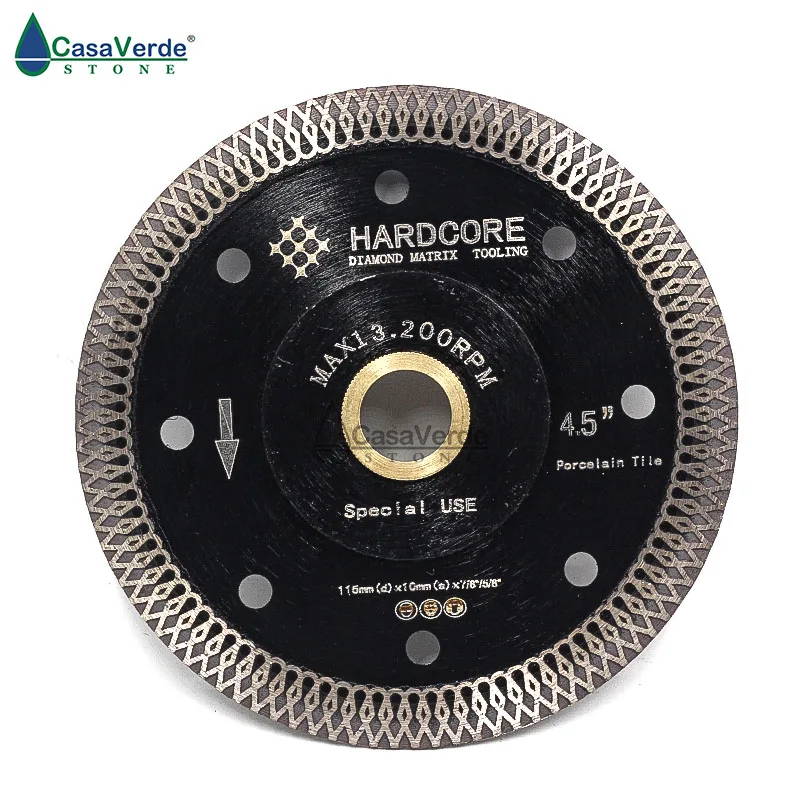 HARDCORE series 115mm 4.5 inch hot sintered diamond circular saw blade for porcelain Diamond cutting blade