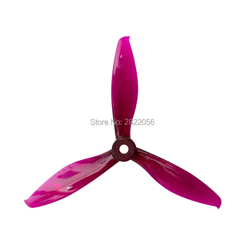 2 pair 6 colors Gemfan 5149 5.1x4.9 FPV PC 3 propeller Blade CW CCW shaft Special for high-speed three-blade crossing machine