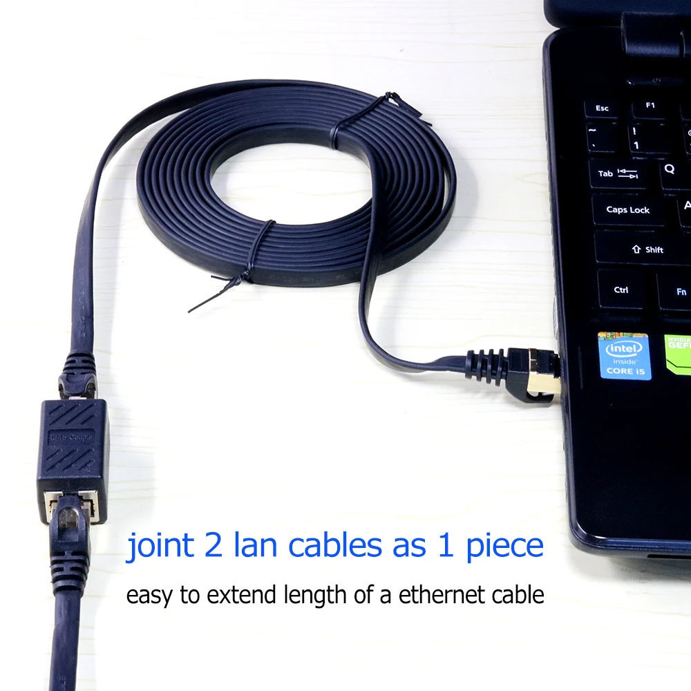 Xintylink rj45 コネクタ cat7 cat6 cat5e ダブルソケットアダプタ猫 6 8p8c ネットワークエクステンダー rg rj 45 rg45 イーサネットケーブル女性