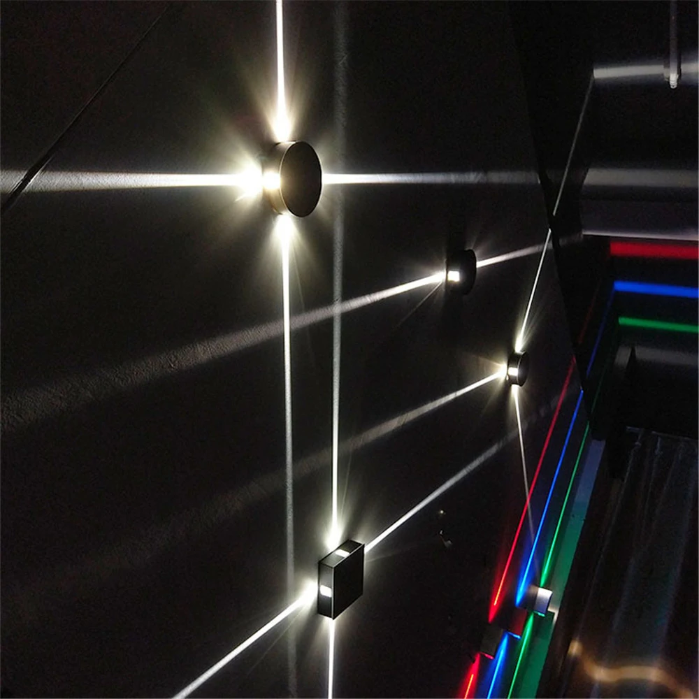 LED Wall Lamp Bedside Lamp Bedroom Living Room Wall Lamp Modern Simple Creative Corridor Hotel Cross Star Wall Light AC85-265V
