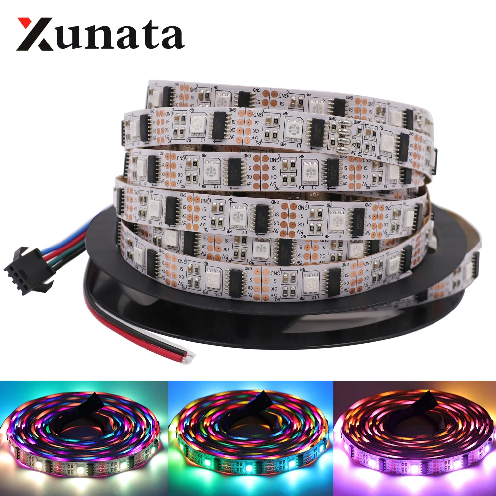 

DC5V WS2801 LED Strip Dream Color Individually Addressable 5050 Emitting Diode LED Light Lamp 32LEDs/m For Home Decoration 1m 5m