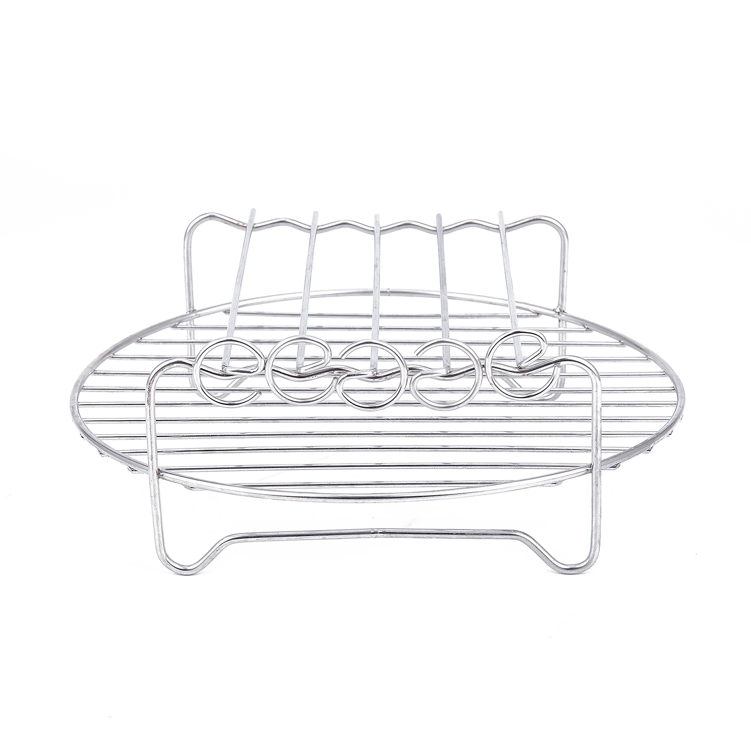 Hot Koop Double Layer Rack Accessoire Met 5 Spiesjes, Voor Airfryers